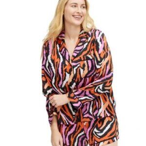 Diane von Furstenberg DVF for Target Zebra PJ Set Medium Top w Large Shorts